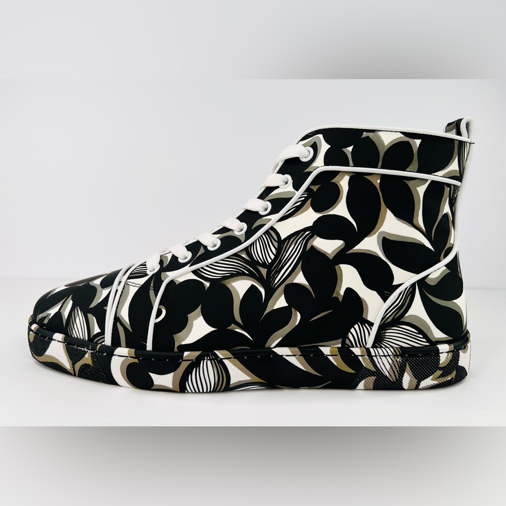 CHRISTIAN LOUBOUTIN Louis Orlato Flat Petunia High Top Sneakers EU 44 - US 11 - Picture 10 of 12